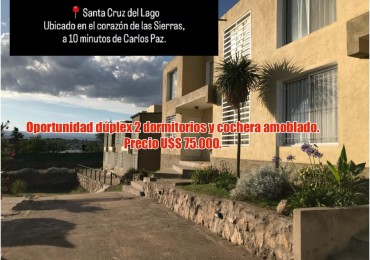VENTA HERMOSO DUPLEX 2 DORMITORIOS COMPLEJO SANTA CRUZ DEL LAGO